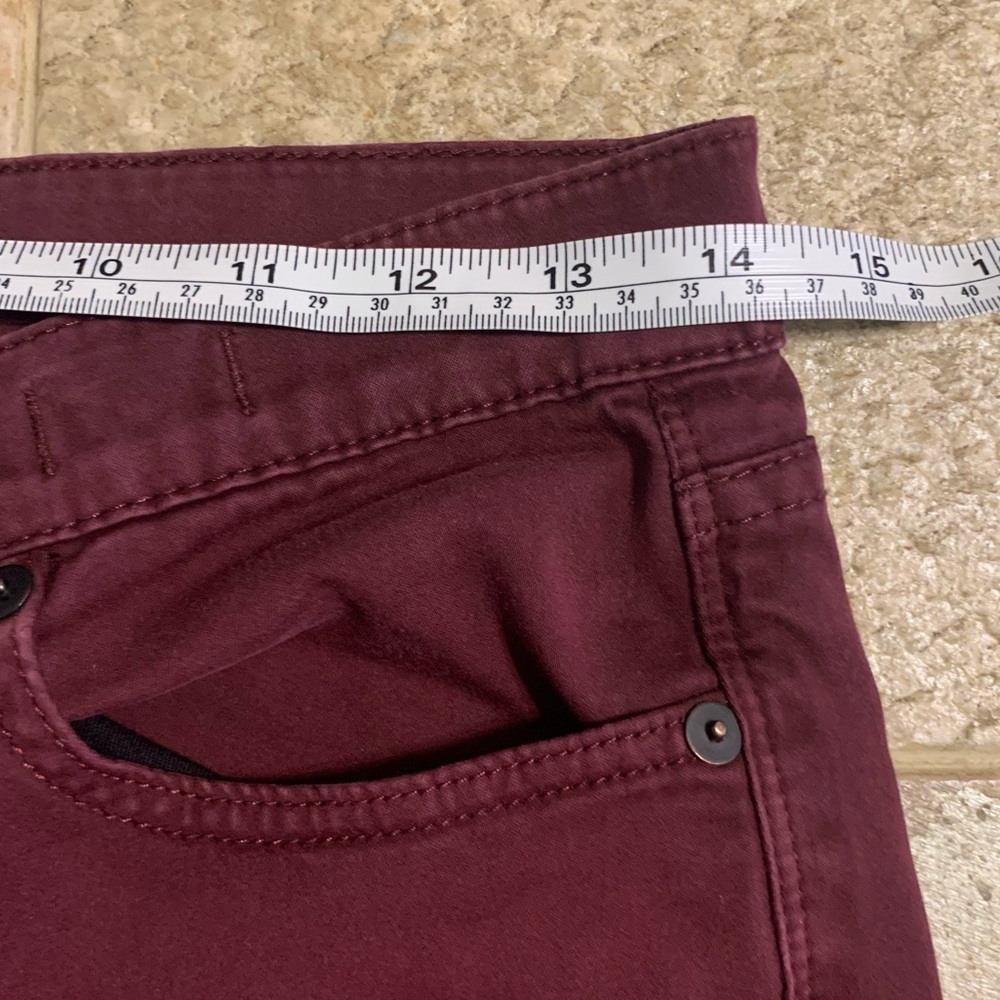 Madewell Skinny Skinny Burgundy Jeans Size 28 - Picture 7 of 14